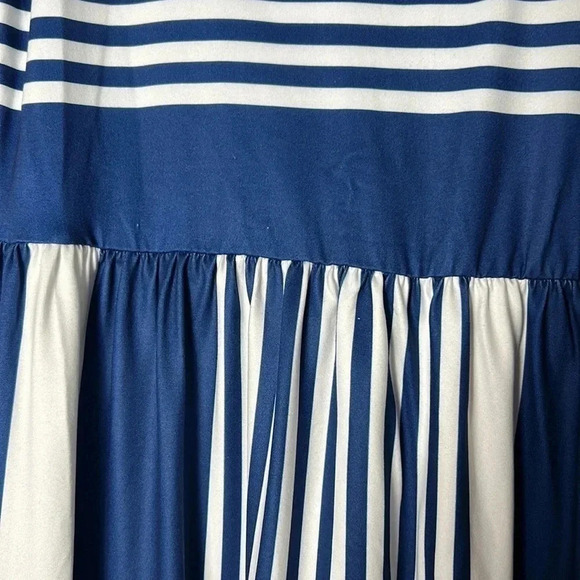 Y2K NWT HOUNT. Halter Dress, women S. Colorblock,striped,coastal,Resortwear - Picture 10 of 15